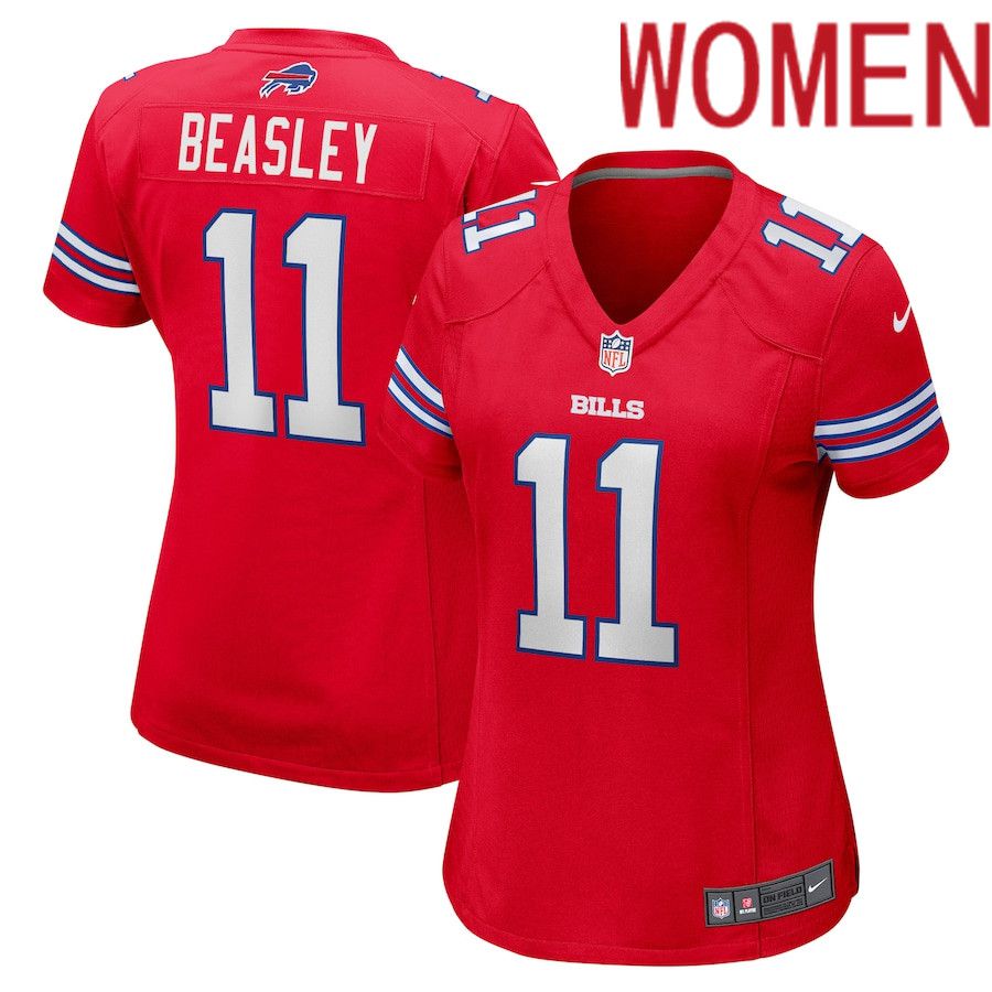 Women Buffalo Bills #11 Cole Beasley Nike Red Game Player NFL Jersey->women nfl jersey->Women Jersey
